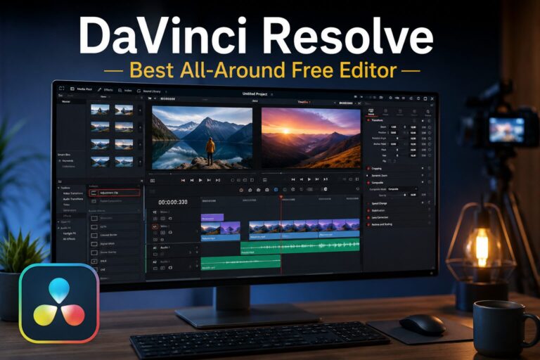 davinci resolve — best all around free editor